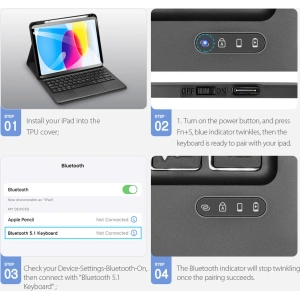 Kup Etui Dux Ducis Touchpad Keyboard Apple iPad 10.9 2022 (a 10-a generație) negru - DDS1634 - {ean13} - Sklep Home Screen