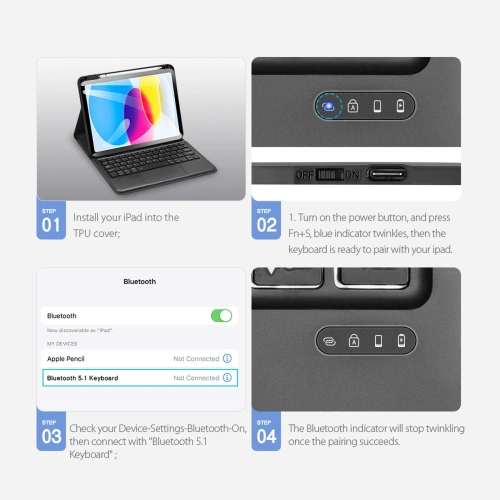 Kup Dux Ducis Touchpad Billentyűzet Apple iPad 10.9 2022 (10. generáció) fekete - DDS1634 - {ean13} - Sklep Home Screen