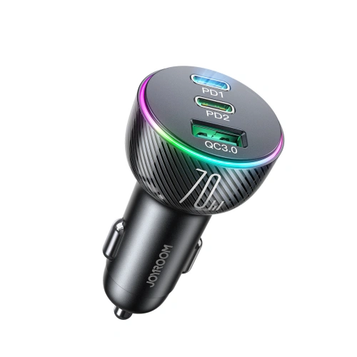 Kup Auto nabíječka Joyroom JR-CL26 70W 2x USB-C, 1x USB-A černá - JYR636 - {ean13} - Sklep Home Screen