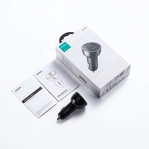 Kup Autós töltő Joyroom JR-CL26 70W 2x USB-C, 1x USB-A fekete - JYR636 - {ean13} - Sklep Home Screen