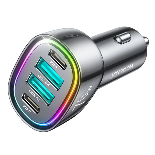 Kup Automobilová nabíječka Joyroom JR-CL29 70W 2x USB-C, 2x USB-A černá - JYR637 - {ean13} - Sklep Home Screen