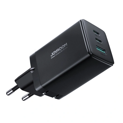 Kup Síťová nabíječka Joyroom TCG01 GaN 65W 2x USB-C, 1x USB-A černá + kabel USB-C/USB-C 100W 1.2m - JYR638 - {ean13} - Sklep Home Screen