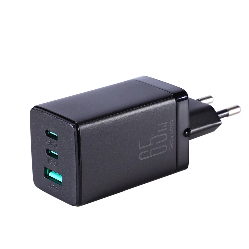 Kup Síťová nabíječka Joyroom TCG01 GaN 65W 2x USB-C, 1x USB-A černá + kabel USB-C/USB-C 100W 1.2m - JYR638 - {ean13} - Sklep Home Screen