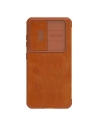Nillkin Samsung Tasche Qin Leder Pro Galaxy S23 braun