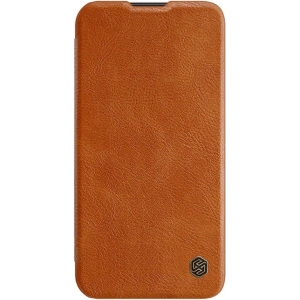 Etui Nillkin Qin Leather Pro Samsung Galaxy S23 brązowe