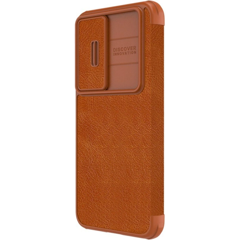 Etui Nillkin Qin Leather Pro Samsung Galaxy S23 brązowe