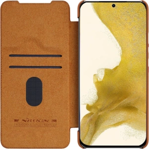 Etui Nillkin Qin Leather Pro Samsung Galaxy S23 brązowe