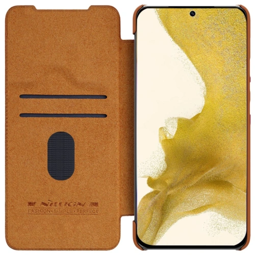 Kup Etui Nillkin Qin Leather Pro Samsung Galaxy S23 brązowe - NLK1005 - {ean13} - Sklep Home Screen