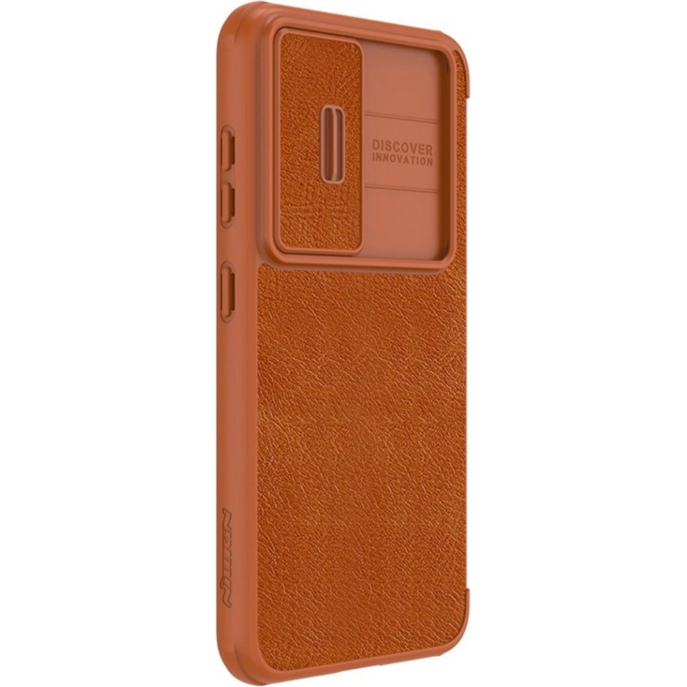 Etui Nillkin Qin Leather Pro Samsung Galaxy S23 brązowe