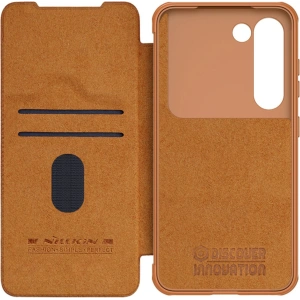 Kup Etui Nillkin Qin Leather Pro Samsung Galaxy S23+ Plus maro - NLK1008 - {ean13} - Sklep Home Screen