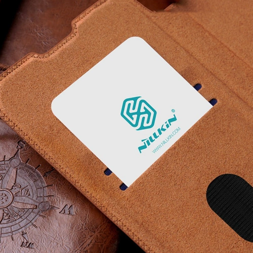 Kup Etui Nillkin Qin Leather Pro Samsung Galaxy S23+ Plus brązowe - NLK1008 - {ean13} - Sklep Home Screen