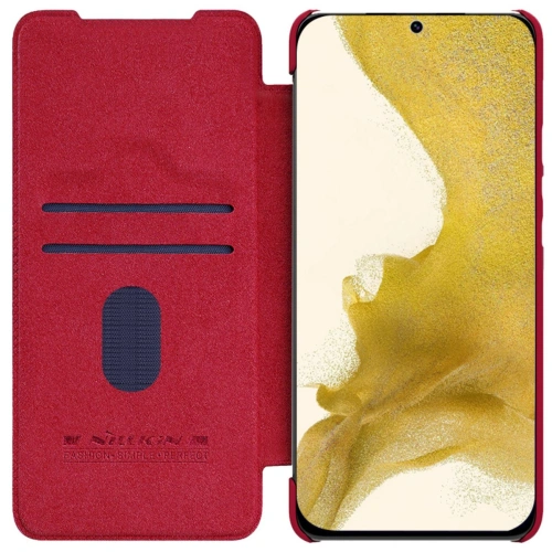 Kup Nillkin Samsung Tasche Qin Leder Pro Galaxy S23+ Plus rot - NLK1009 - {ean13} - Sklep Home Screen