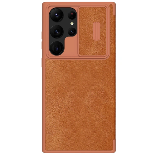Kup Etui Nillkin Qin Leather Pro Samsung Galaxy S23 Ultra hnědé - NLK1011 - {ean13} - Sklep Home Screen