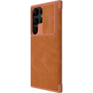 Kup Etui Nillkin Qin Leather Pro Samsung Galaxy S23 Ultra hnědé - NLK1011 - {ean13} - Sklep Home Screen
