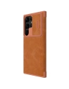 Kup Etui Nillkin Qin Leather Pro Samsung Galaxy S23 Ultra brązowe - NLK1011 - {ean13} - Sklep Home Screen