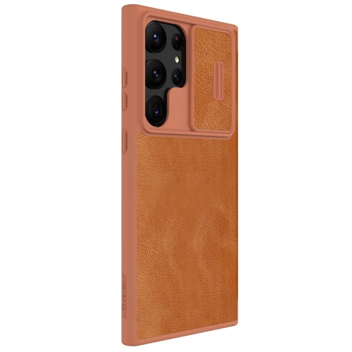 Kup Etui Nillkin Qin Leather Pro Samsung Galaxy S23 Ultra brązowe - NLK1011 - {ean13} - Sklep Home Screen
