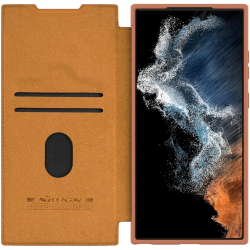 Kup Nillkin Samsung Tasche Qin Leder Pro Galaxy S23 Ultra braun - NLK1011 - {ean13} - Sklep Home Screen