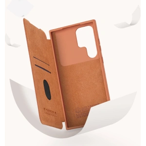 Kup Etui Nillkin Qin Leather Pro Samsung Galaxy S23 Ultra hnědé - NLK1011 - {ean13} - Sklep Home Screen