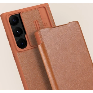 Kup Etui Nillkin Qin Leather Pro Samsung Galaxy S23 Ultra hnědé - NLK1011 - {ean13} - Sklep Home Screen