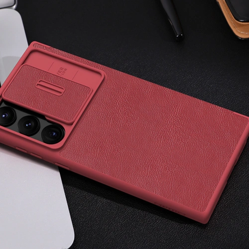 Kup Etui Nillkin Qin Leather Pro Samsung Galaxy S23 Ultra fekete - NLK1013 - {ean13} - Sklep Home Screen