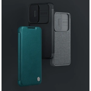Etui Nillkin Qin Cloth Pro Samsung Galaxy S23 niebieskie