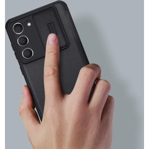 Etui Nillkin Qin Cloth Pro Samsung Galaxy S23 niebieskie