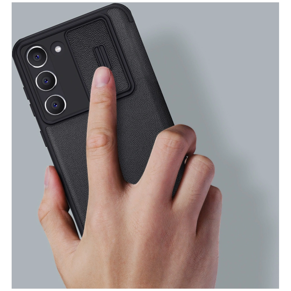 Etui Nillkin Qin Cloth Pro Samsung Galaxy S23 szare