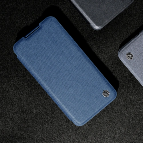 Buy Case Nillkin Qin Cloth Pro Samsung Galaxy S23+ Plus blue - NLK1016 - {ean13} - Home Screen Store Europe