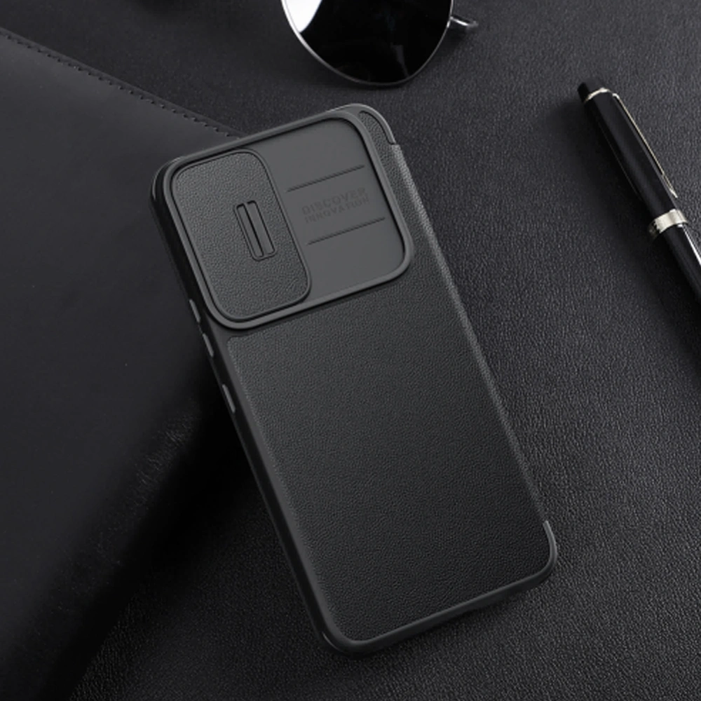 Etui Nillkin Qin Cloth Pro Samsung Galaxy S23+ Plus niebieskie