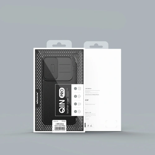 Buy Case Nillkin Qin Cloth Pro Samsung Galaxy S23+ Plus grey - NLK1017 - {ean13} - Home Screen Store Europe