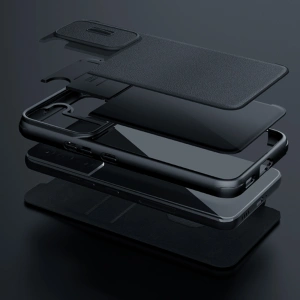 Nillkin Samsung Tasche Qin Cloth Pro Galaxy S23+ Plus grau