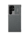 Nillkin Samsung Tasche Qin Cloth Pro Galaxy S23 Ultra grau