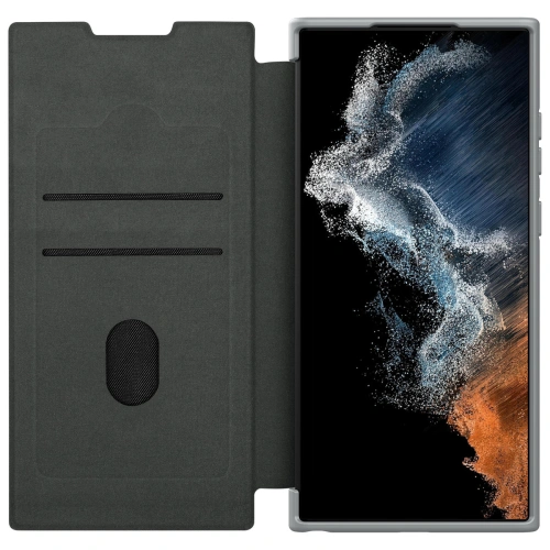 Buy Case Nillkin Qin Cloth Pro Samsung Galaxy S23 Ultra gray - NLK1018 - {ean13} - Home Screen Store Europe
