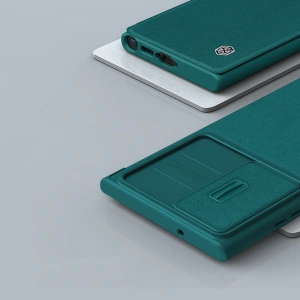 Kup Etui Nillkin Qin Cloth Pro Samsung Galaxy S23 Ultra szürke - NLK1018 - {ean13} - Sklep Home Screen