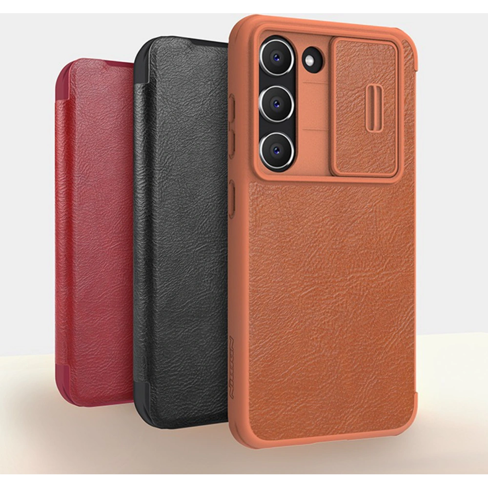 Etui Nillkin Qin Leather Pro Samsung Galaxy S23+ Plus czarne