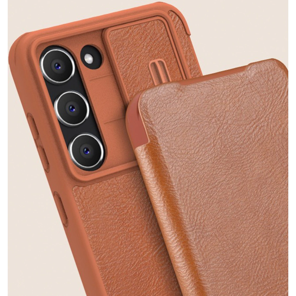 Etui Nillkin Qin Leather Pro Samsung Galaxy S23+ Plus czarne