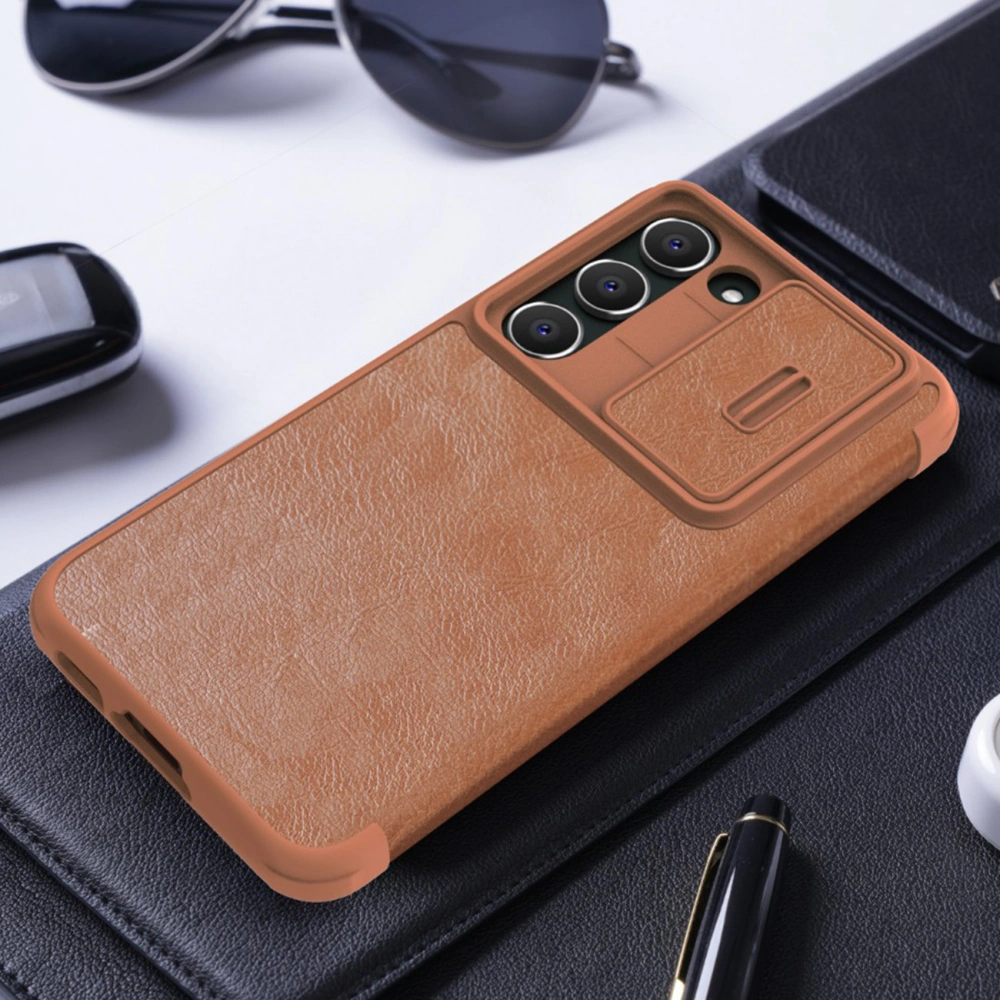 Etui Nillkin Qin Leather Pro Samsung Galaxy S23+ Plus czarne