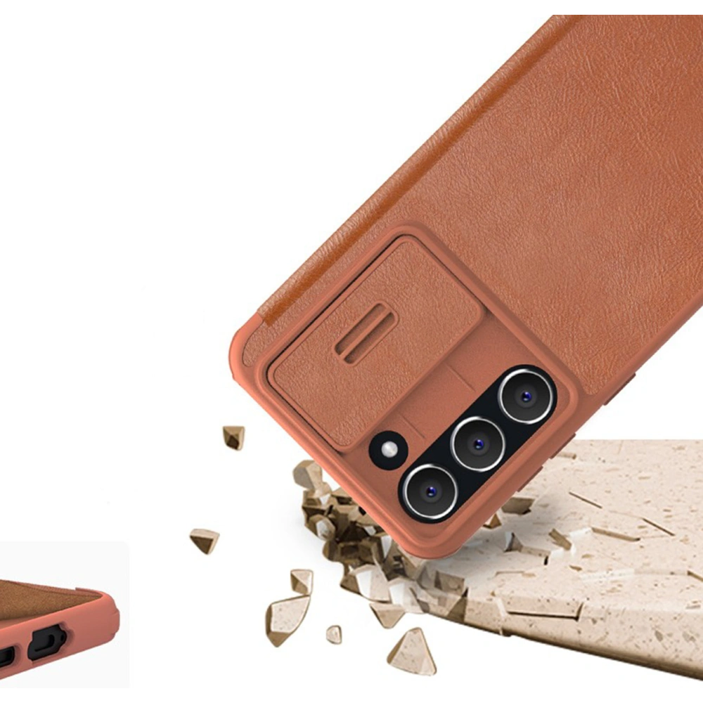 Etui Nillkin Qin Leather Pro Samsung Galaxy S23+ Plus czarne