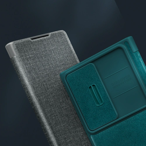 Kup Etui Nillkin Qin Leather Pro Samsung Galaxy S23+ Plus zöld - NLK1022 - {ean13} - Sklep Home Screen
