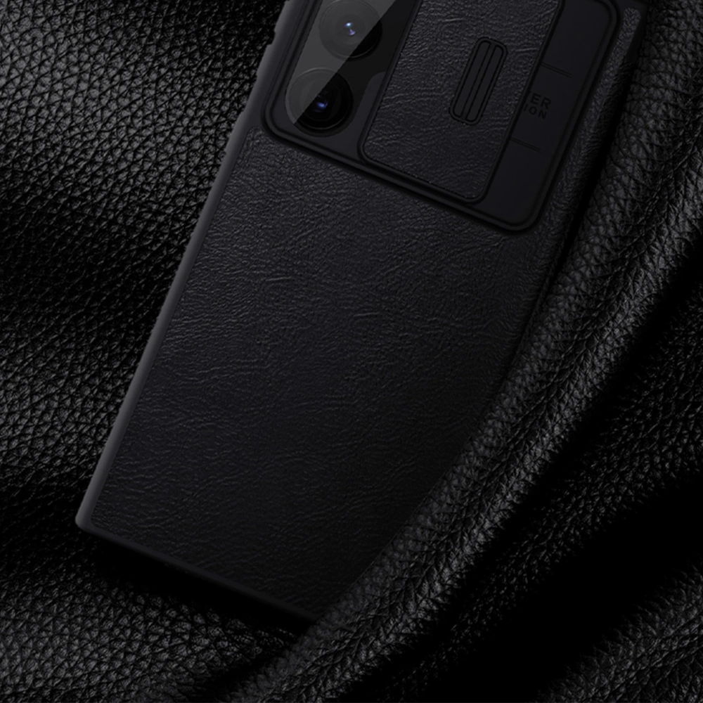 Etui Nillkin Qin Leather Pro Samsung Galaxy S23 Ultra czarne