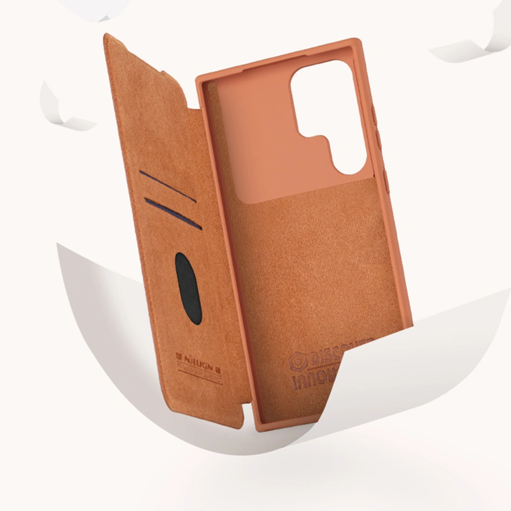 Etui Nillkin Qin Leather Pro Samsung Galaxy S23 Ultra czarne