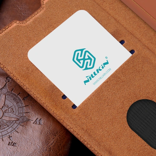 Kup Etui Nillkin Qin Leather Pro Samsung Galaxy S23 Ultra fekete - NLK1023 - {ean13} - Sklep Home Screen