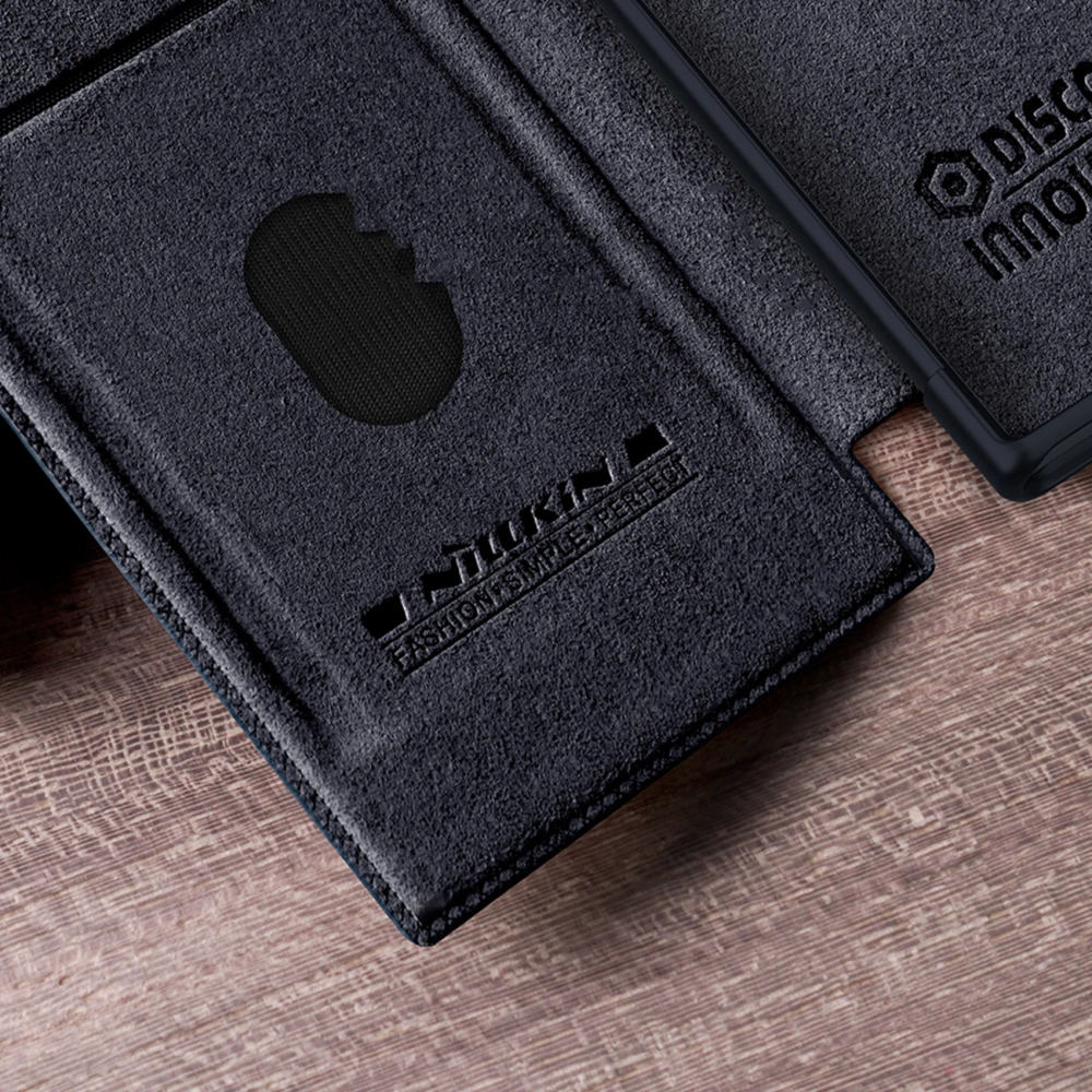 Etui Nillkin Qin Leather Pro Samsung Galaxy S23 Ultra czarne