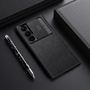 Buy Case Nillkin Qin Leather Pro Samsung Galaxy S23 Ultra black - NLK1023 - {ean13} - Home Screen Store Europe