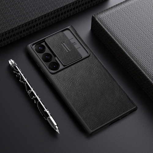 Kup Etui Nillkin Qin Leather Pro Samsung Galaxy S23 Ultra fekete - NLK1023 - {ean13} - Sklep Home Screen
