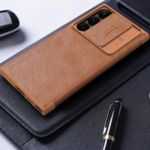 Buy Case Nillkin Qin Leather Pro Samsung Galaxy S23 Ultra black - NLK1023 - {ean13} - Home Screen Store Europe