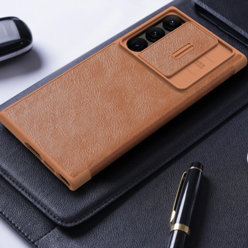 Kup Etui Nillkin Qin Leather Pro Samsung Galaxy S23 Ultra fekete - NLK1023 - {ean13} - Sklep Home Screen