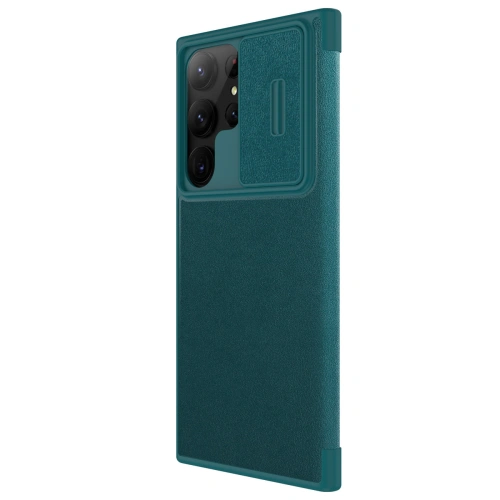 Kup Etui Nillkin Qin Leather Pro Samsung Galaxy S23 Ultra zielone - NLK1024 - {ean13} - Sklep Home Screen