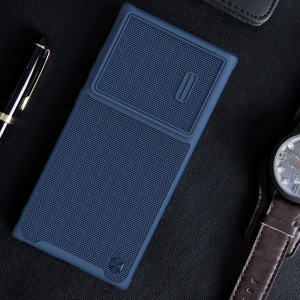 Kup Nillkin Samsung Case Texturiert S Galaxy S22 Ultra blau - NLK1026 - {ean13} - Sklep Home Screen