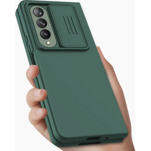 Kup Etui Nillkin CamShield Silky Silicone Samsung Galaxy Z Fold 4 zielone - NLK1037 - {ean13} - Sklep Home Screen